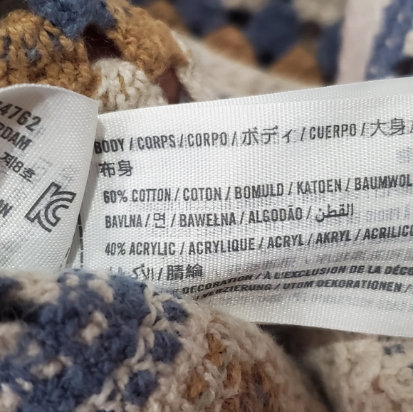 Abercrombie & Fitch Men's Crochet-Style Button-Through Sweater Polo Size Large - Picture 10 of 16